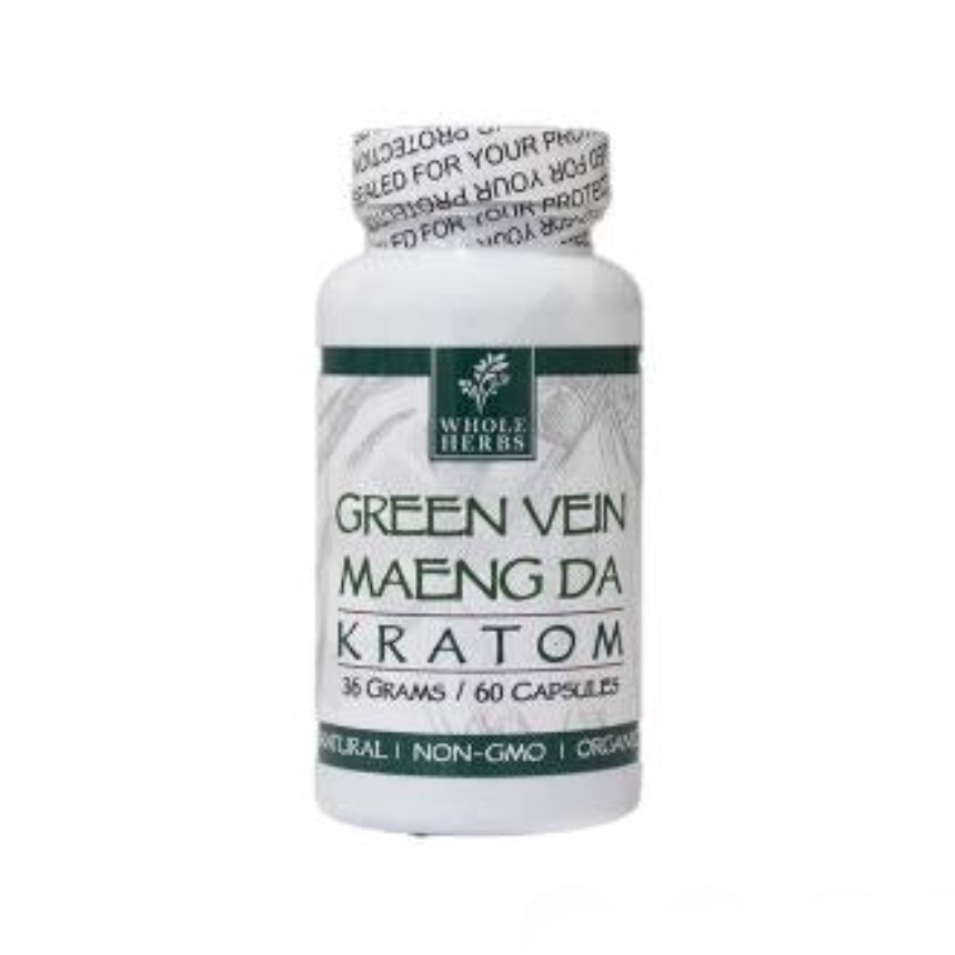 Whole Herbs Kratom Caps 60CT Maeng Da Green