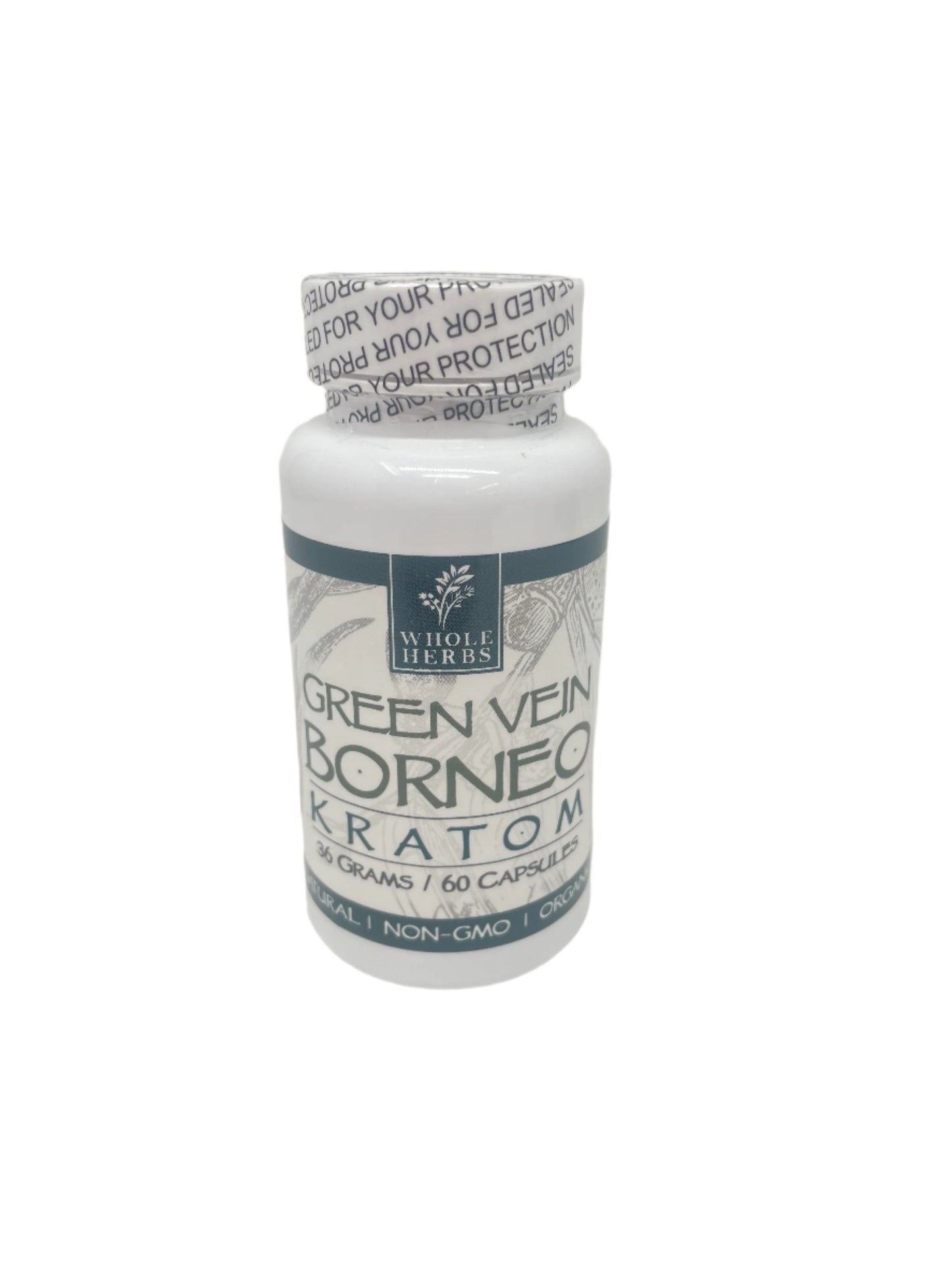 Whole Herbs Kratom Caps 60CT Borneo Green