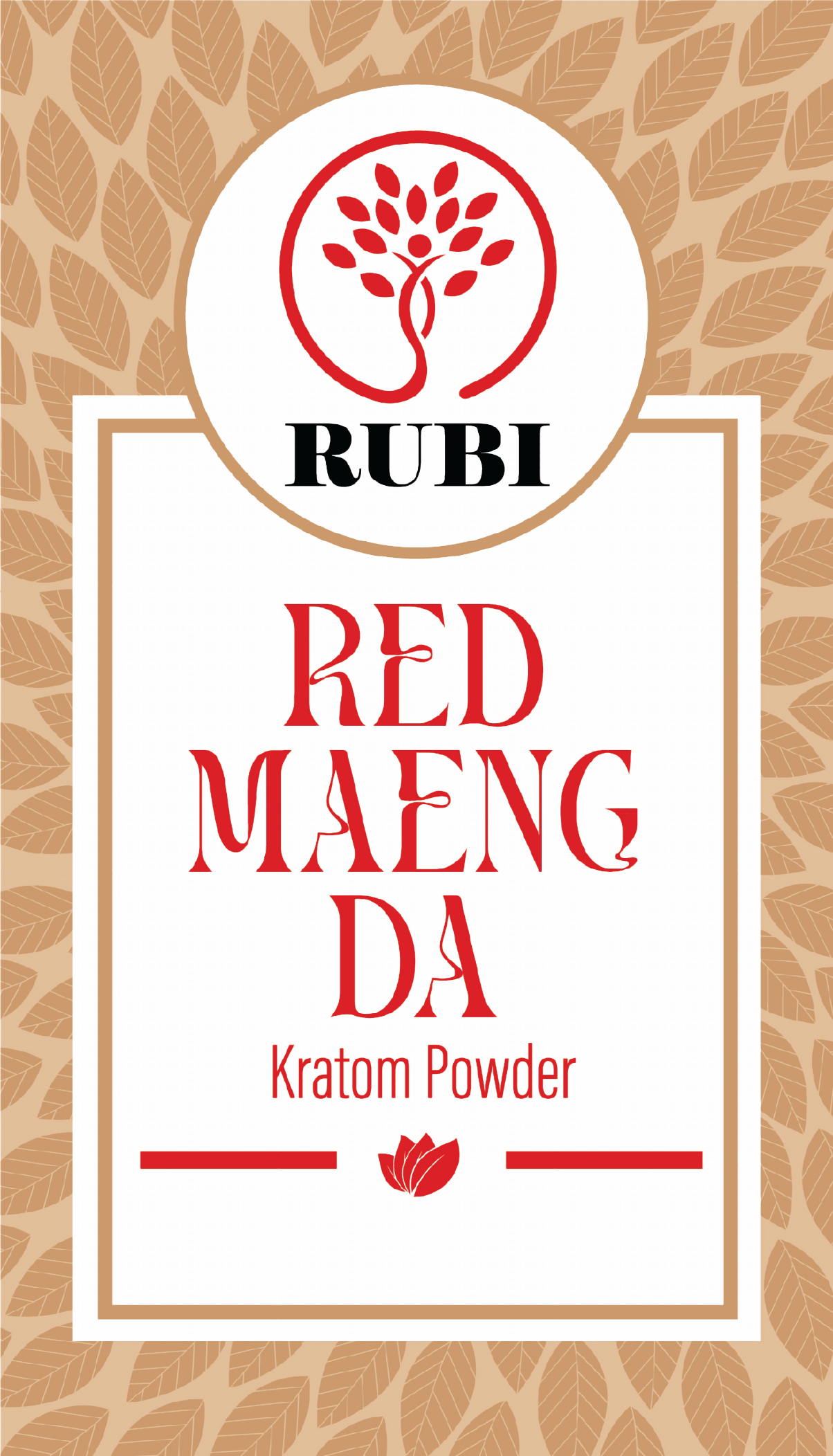 Rubi Kratom Powder 1/2KG Maeng Da Red