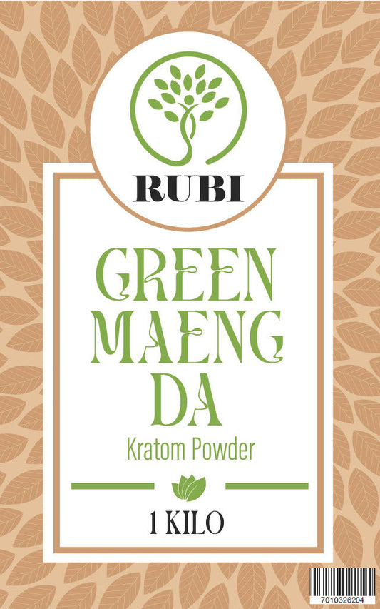 Rubi Kratom Powder 1KG Maeng Da Green