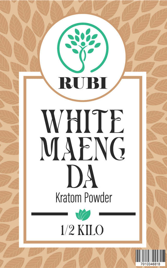 Rubi Kratom Powder 1/2KG Maeng Da White