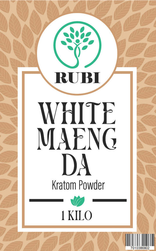 Rubi Kratom Powder 1KG Maeng Da White
