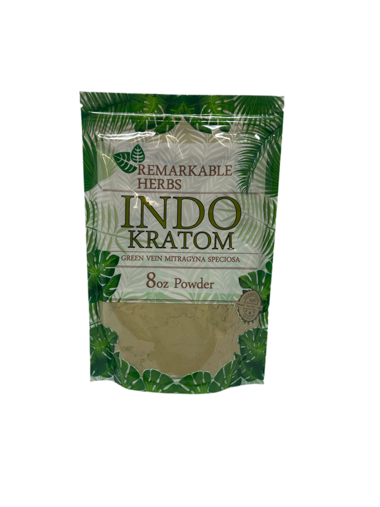 Remarkable Herbs Kratom Powder 8OZ Indo Green