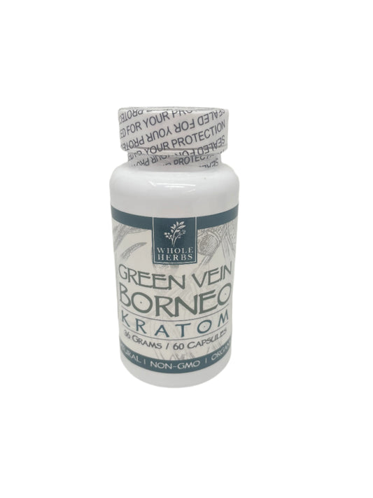 Whole Herbs Kratom Caps 60CT Borneo Green