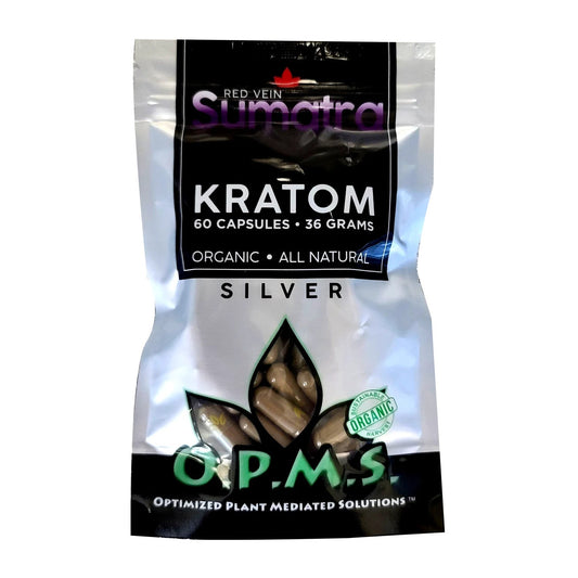 OPMS Kratom Caps 60CT Silver Sumatra Red